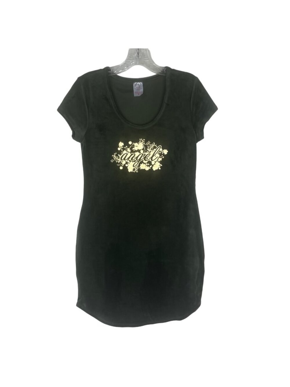 No Boundaries Velvet Dress Medium Green New Angel Short Sleeves‎